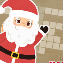 Edukacyjna gra dla dzieci - krzyżówka - Christmas