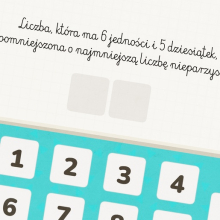 Gra dla dzieci online, w której należy rozwiązać liczbowe zagadki