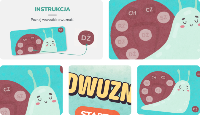 Gra dla dzieci online, która uczy wszystkich dwuznaków