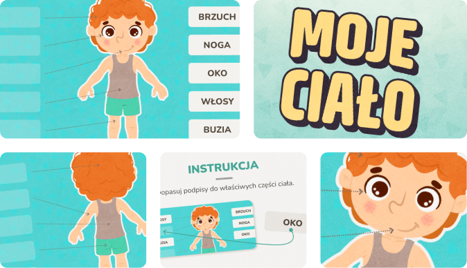 Gra online dla dzieci - nauka budowy ciała człowieka