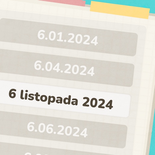 Edukacyjna gra, która uczy zapisywania i odczytywania dat