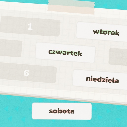 Gra dla dzieci online, która uczy dni tygodnia