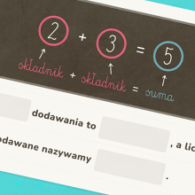 Gra edukacyjna dla dzieci - matematyczne pojęcia