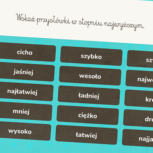 nauka polskiego dla dzieci - poznaję przysłówki