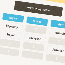 Gra językowa dla dzieci - rodziny wyrazów