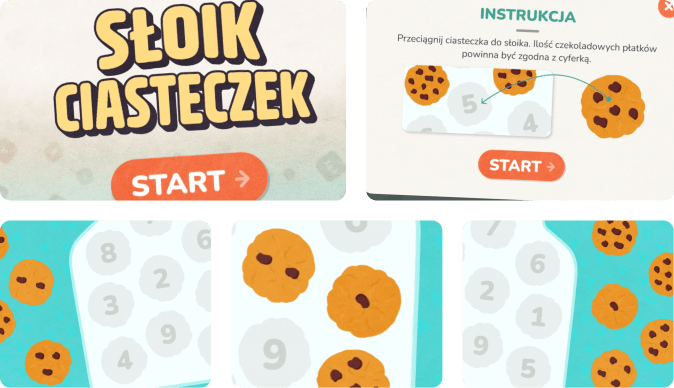 Gra matematyczna dla 6 latków - nauka liczenia