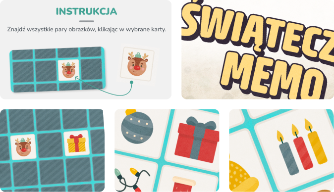 Edukacyjna gra świąteczna, która rozwija spostrzegawczość u dzieci