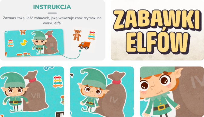 Gra dla dzieci online - zabawki elfów