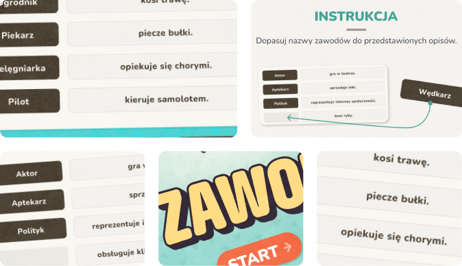 Gra online dla dzieci, która wprowadza w świat zawodów